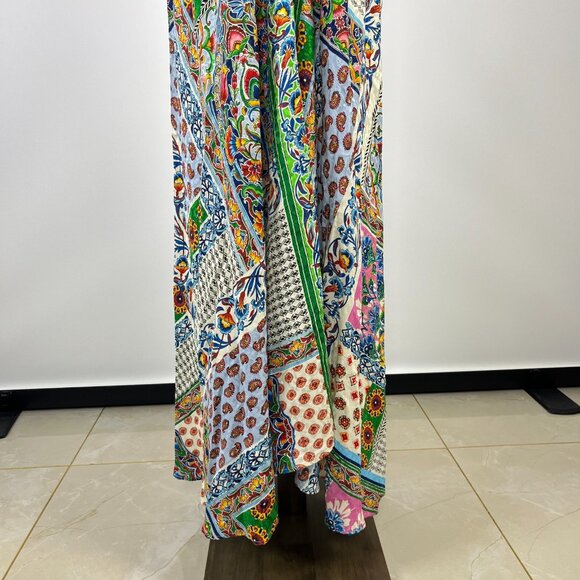 NWOT Johnny Was Diskana Eva Floral V-neck Sleeveless Maxi Dress Sz L Multicolor - Picture 4 of 10